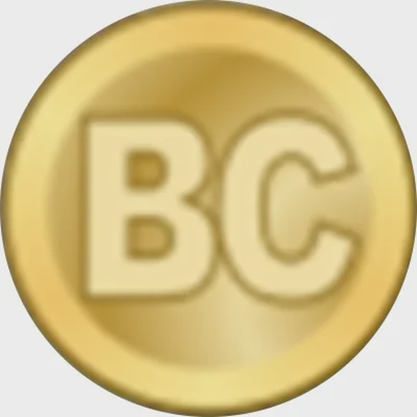 Primer logo de Bitcoin, propuesto por Nakamoto