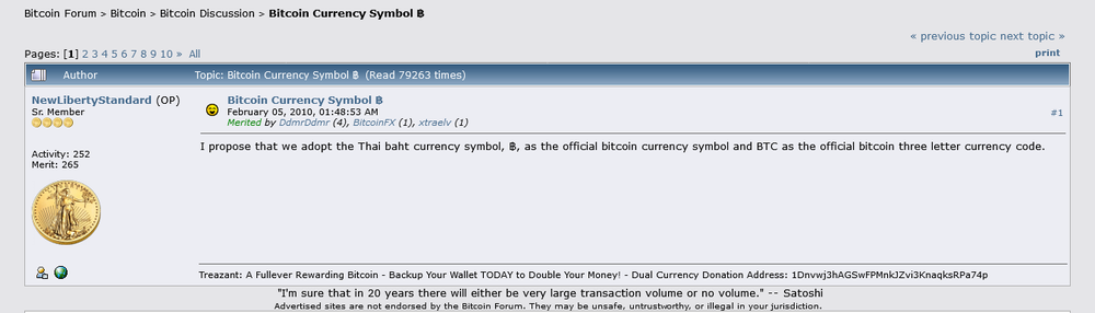 Captura de pantalla del foro bitcointalk