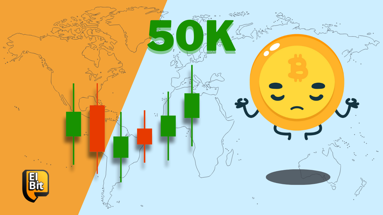 Precio de bitcoin establece soporte en USD 50 mil
